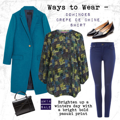 AW14 - Ways to Wear - Dominoes Crepe de Chine Shirt