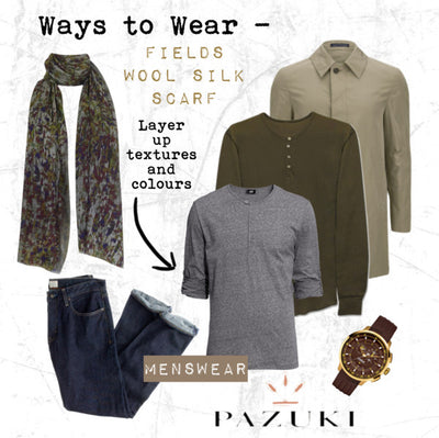 AW14 - Ways to Wear - Fields Wool Silk Scarf