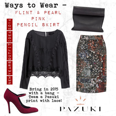 AW14 - Ways to Wear - Flint & Pearl Pink Pencil Skirt