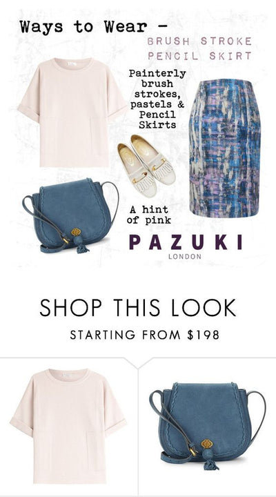 SS16 - Pazuki - Ways to Wear - Brush Stroke Pencil Skirt