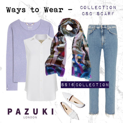 SS16 - Pazuki - Ways to Wear - Collection Cotton Silk Cashmere Scarf