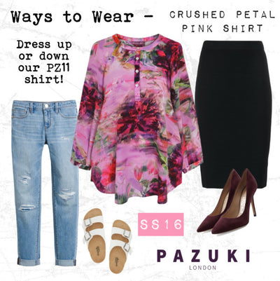 SS16 - Pazuki - Ways to Wear - Crushed Petal Pink Shirt