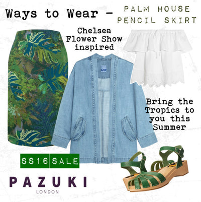 SS16 - Pazuki - Ways to Wear - Palm House Pencil Skirt