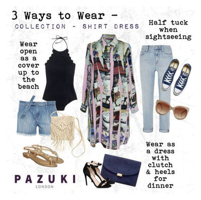 SS16 - Pazuki - 3 Ways to Wear - Collection Shirt Dress