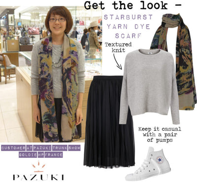 AW14 - Get the Look - Starburst Yarn Dye Scarf