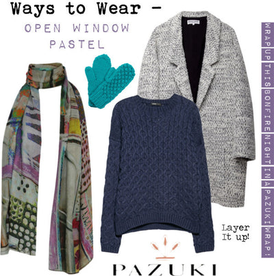 AW14 - Ways to Wear - Open Window Pastel Scarf