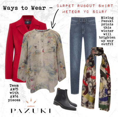 AW15 - Pazuki - Ways to Wear - Carpet Rubout Shirt & Meteor Scarf (AW14)