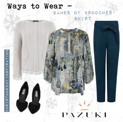 AW15 - Pazuki - Ways to Wear - Game of Brooches Shirt