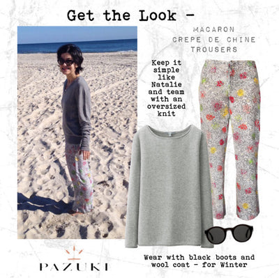 Get the Look - Pazuki - Macaron Crepe de Chine Trousers
