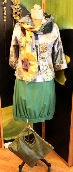 Katie's Saturday Selection - SS15 - Cream Tea Shirt and Sunflower Scarf