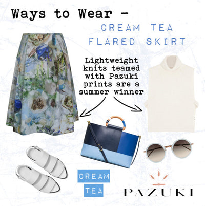 SS15 - Ways to Wear - Pazuki - Cream Tea Flared Skirt