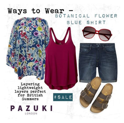 SS16 - Pazuki - Ways to Wear - Botanical Blue Shirt