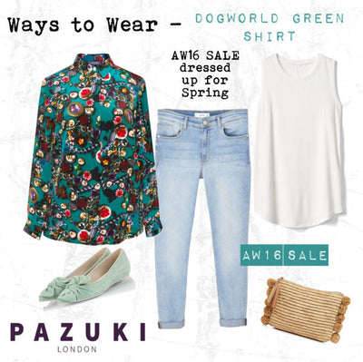 AW16 - Pazuki - Ways to Wear - Dogworld Green Shirt