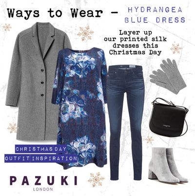 AW16 - Pazuki - Ways to Wear - Hydrangea Blue Trapeze Dress