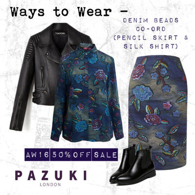 AW16 - Pazuki -  Ways to Wear - Denim Beads Co-ord