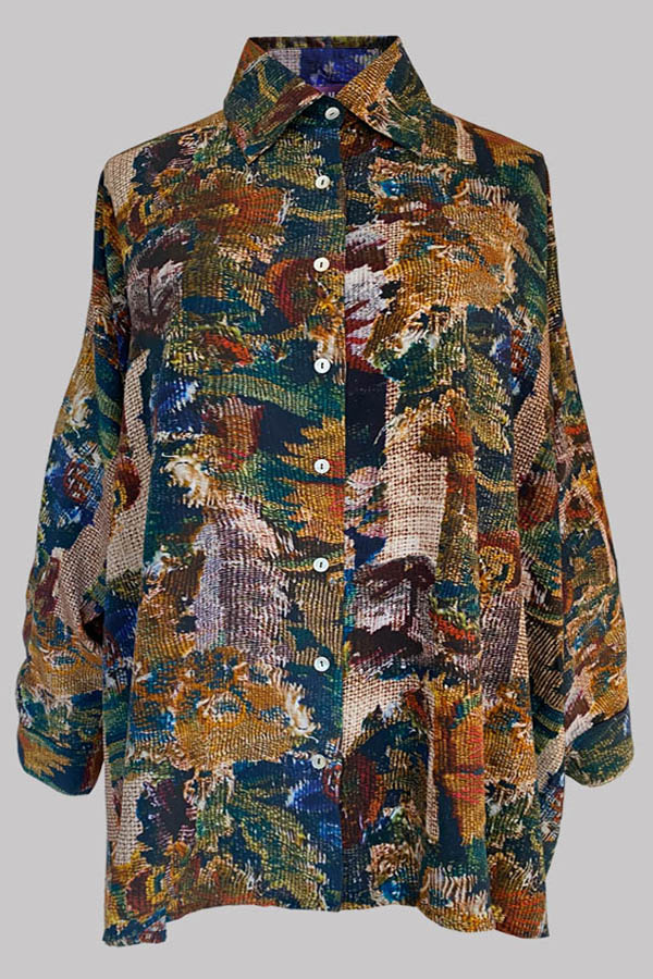 Aphaea Carpet Crepe de Chine Shirt