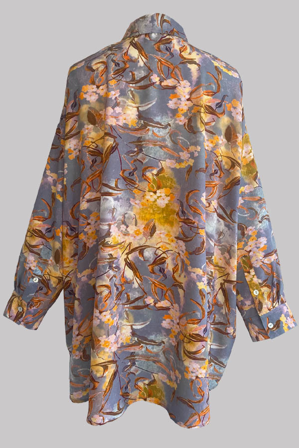 Aphaea Oleander Crepe de Chine Shirt