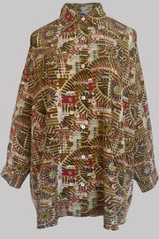 Aphaea Machine Crepe de Chine Shirt