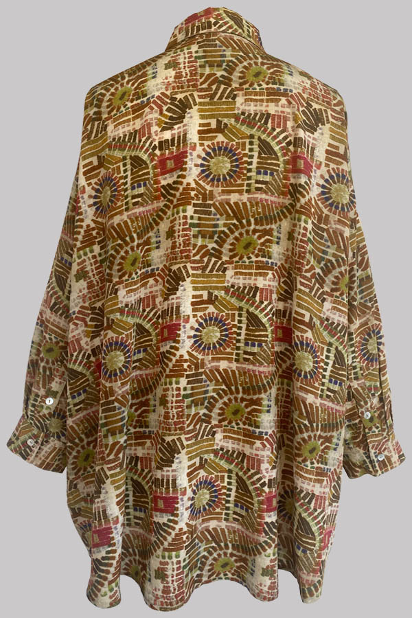 Aphaea Machine Crepe de Chine Shirt