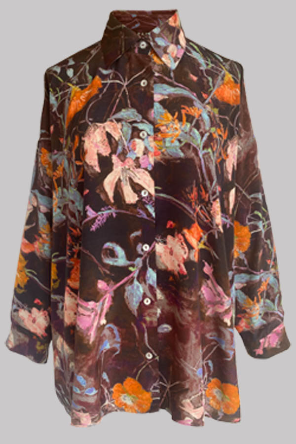 Aphaea Shangi-La Crepe de Chine Shirt