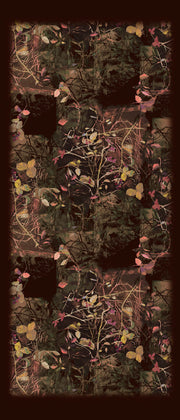 Berries Gold/Brown Wool Silk Scarf