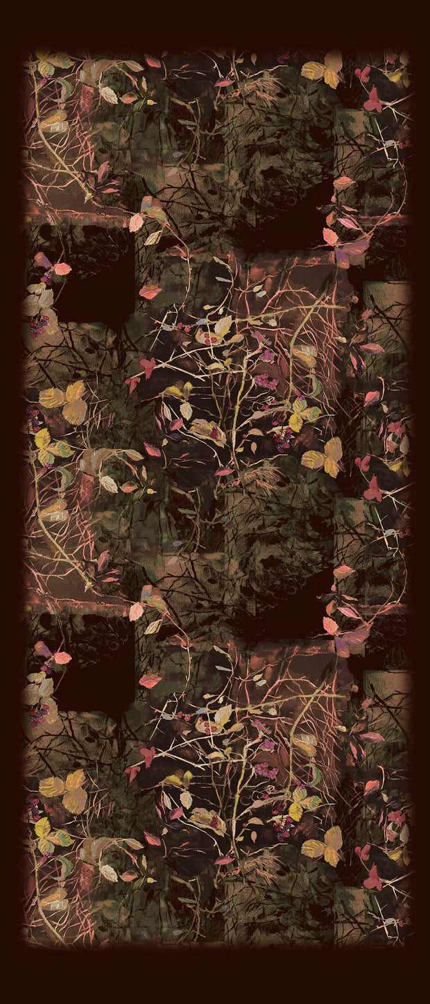 Berries Gold/Brown Wool Silk Scarf