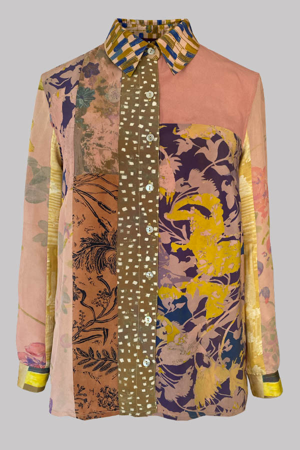Concordia Patchwork Pink Olive Size S