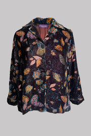 Elen Leafy Path Boxy Velvet Jacket