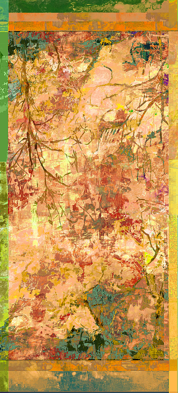 Forest Rust Wool Silk Scarf