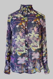 Hecate Lumi Leaf Georgette Silk Shirt