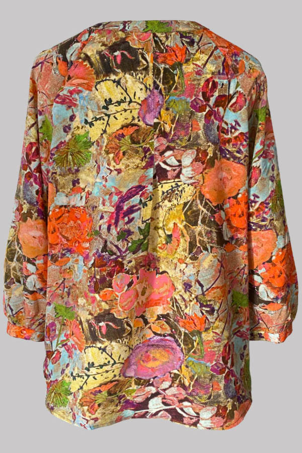 Luna Briar Rose Silk Crepe de Chine Shirt