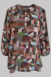 Luna Facade Brown 100% Silk