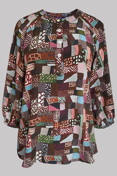 Luna Facade Brown 100% Silk