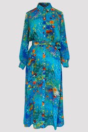 Maeve Cottage Garden Blue Maxi Dress