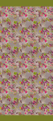 Nasturtium Pink/Plum Wool Silk Scarf