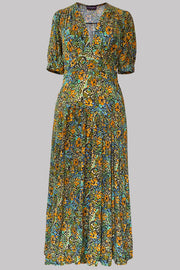 Persephone Starflower Blue Maxi Dress