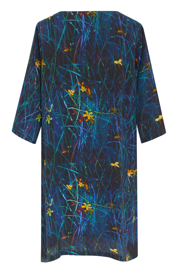 Pazuki | AW19 | Concordia Sprigs Blue Tunic Dress