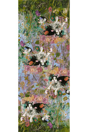 Maisie in the Garden Pastel Wool Cashmere Scarf