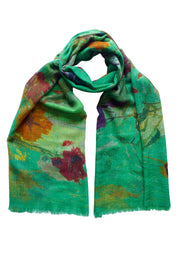 Shangri La Green Cashmere Scarf