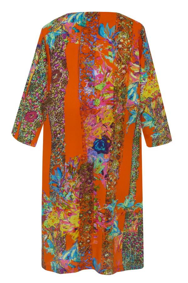 Pazuki | SS20 | Athena Trellis Orange Tunic Dress