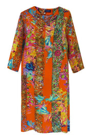 Pazuki | SS20 | Athena Trellis Orange Tunic Dress