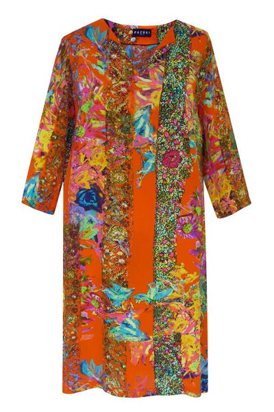 Pazuki | SS20 | Athena Trellis Orange Tunic Dress