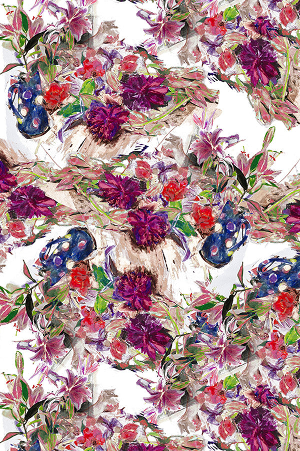 Pazuki | SS16 | Lilies in Vase | Print Image