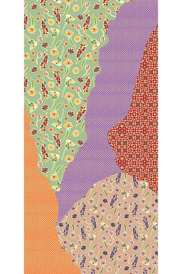 Pazuki CWR Mish Mash cotton multi scarf print